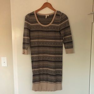 Frenchi Fair Aisle Mini Sweater Dress